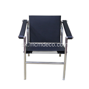 Klasická stolička Le Corbusier LC1 z pravej kože